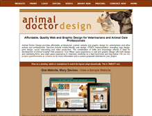 Tablet Screenshot of animaldoctordesign.com
